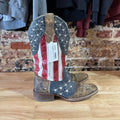 JB Dillion Mens 10D Flag Western Boots