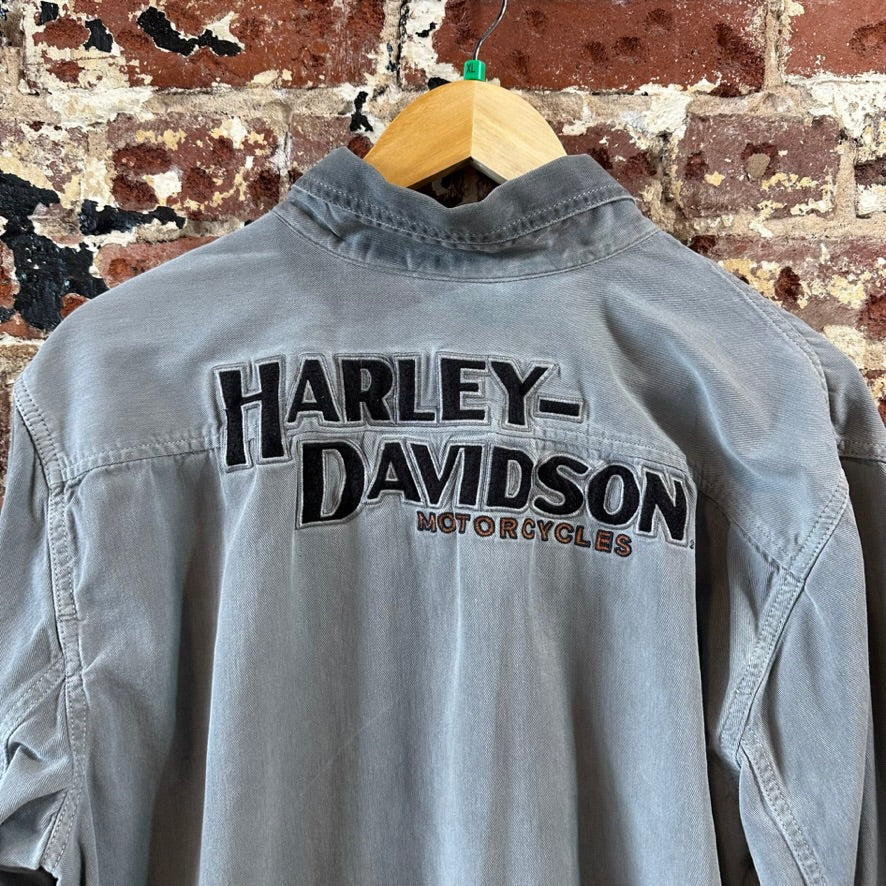Harley Mens XL L/S Button Up