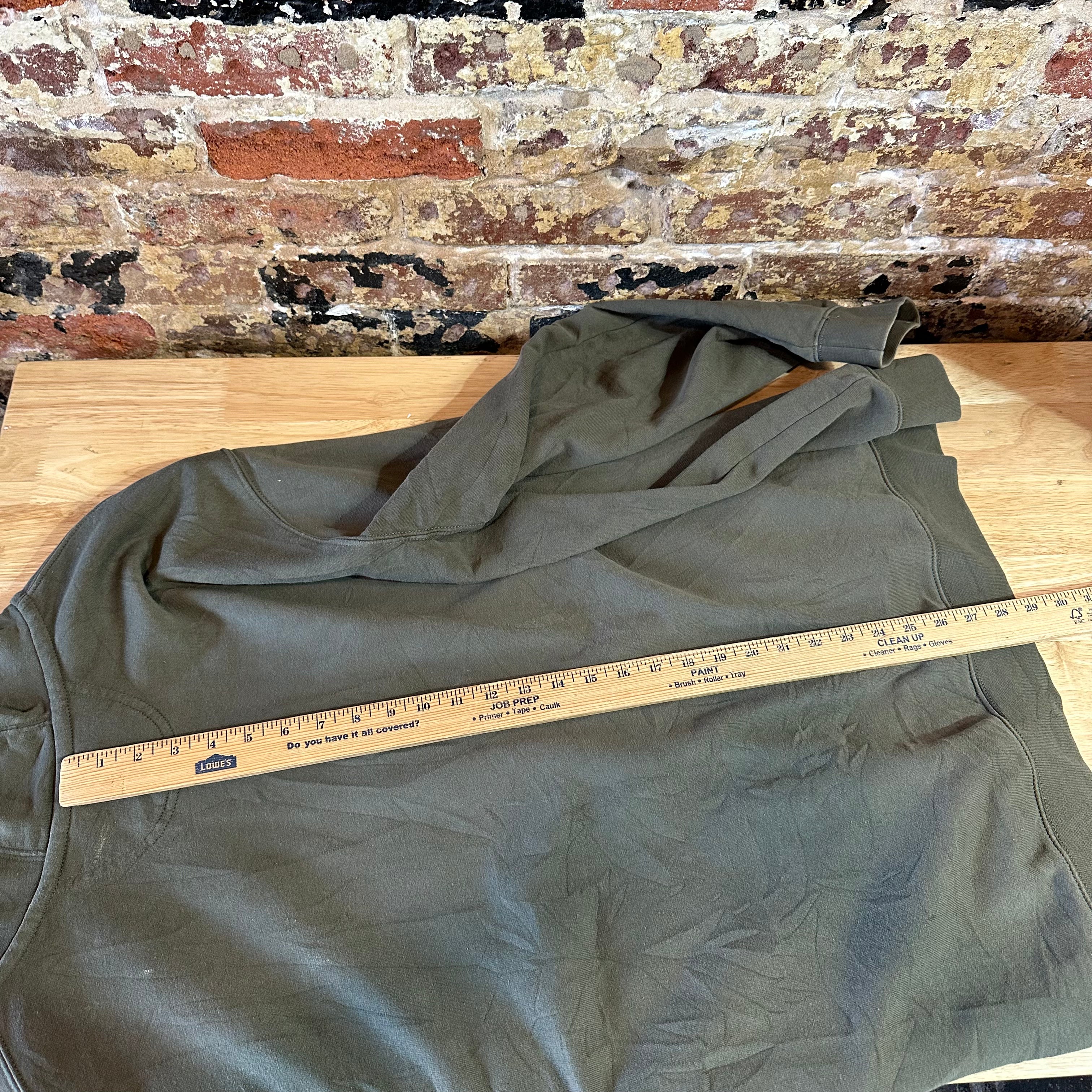 Carahrtt Green Full Zip Hoodie Mens 2XL