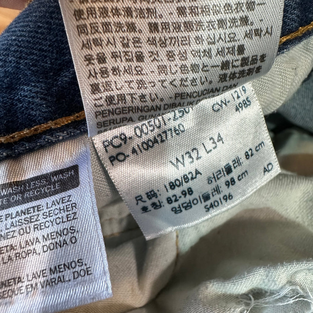 Levi's 501 Mens 32x34 Blue Jeans