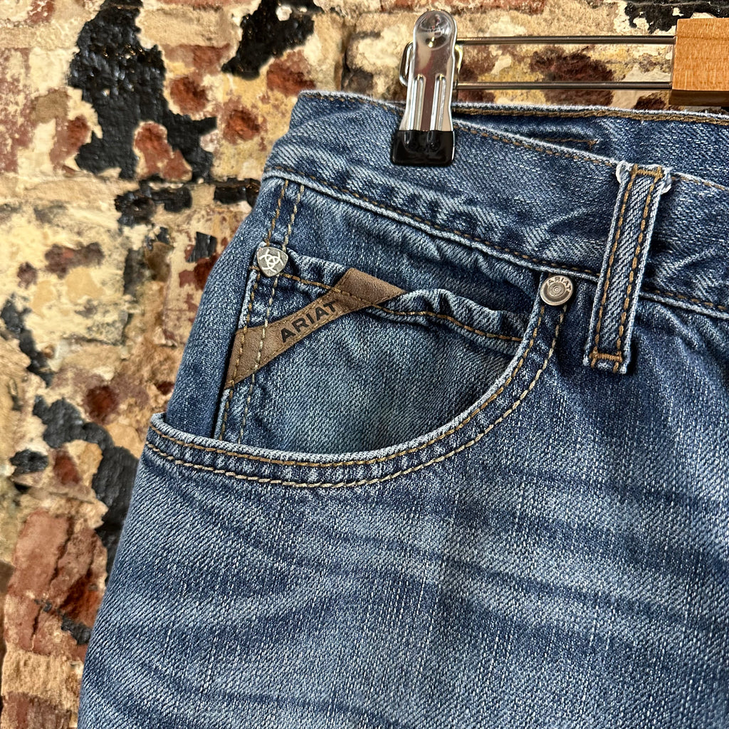 Ariat M1 Vintage Straight Blue Jeans Men's 31x34 Western Cowboy