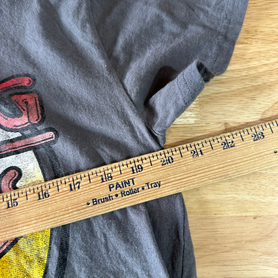 THE ROLLING STONES Rock Band T Shirt Womens Size Large Gray