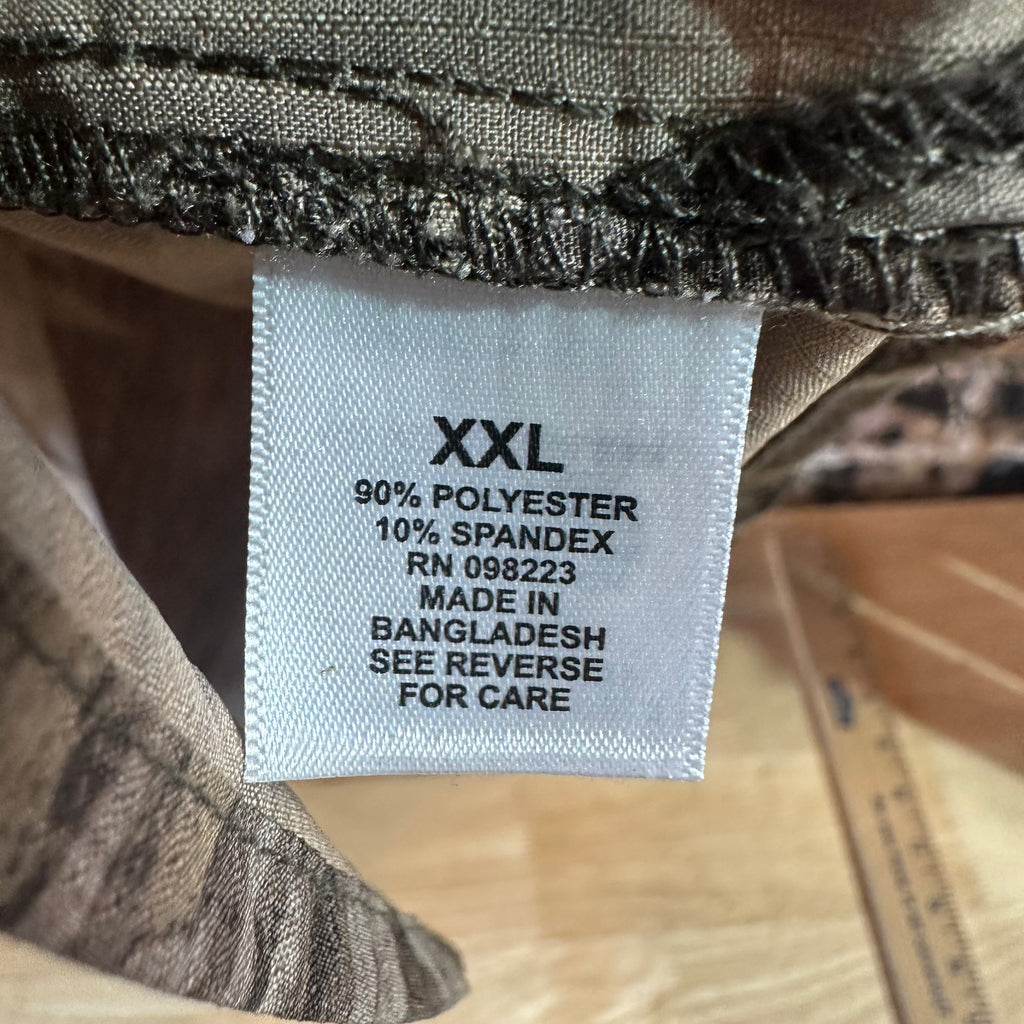 Magellan Womens 2XL L/S Camo Button Up