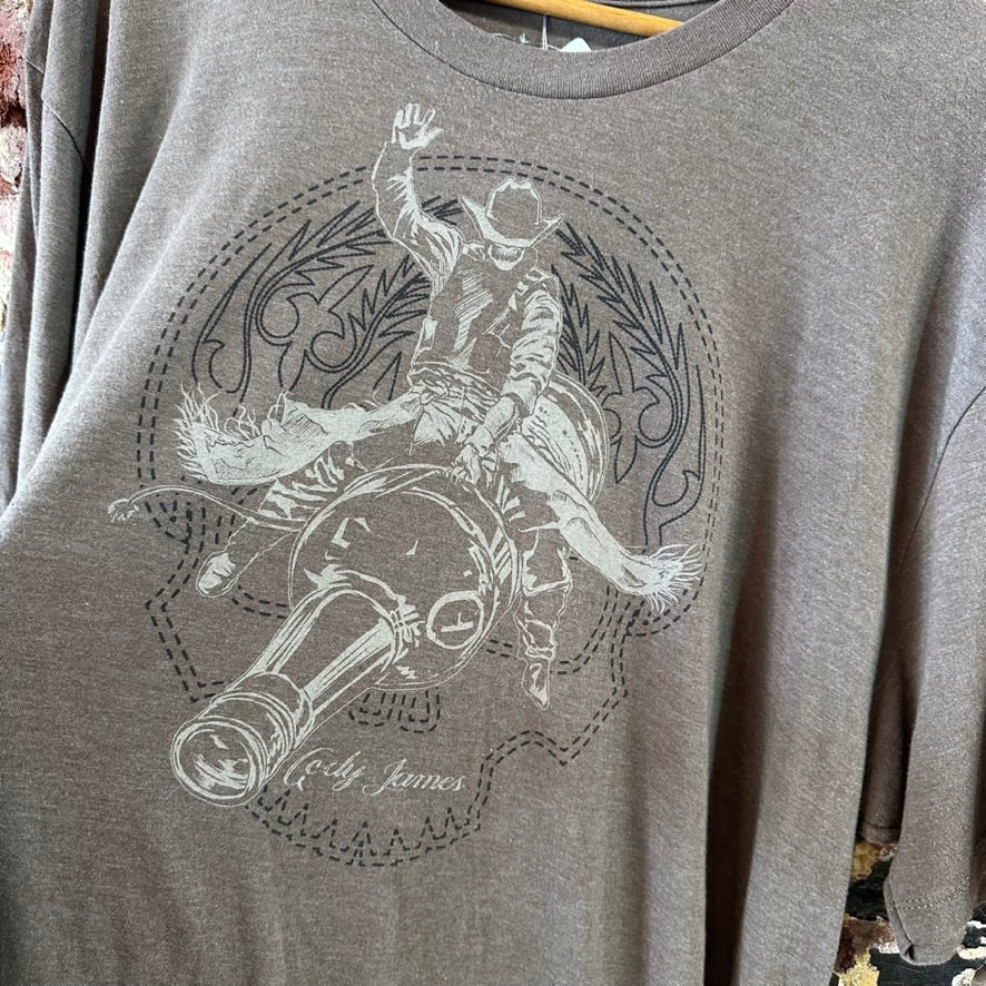 Cody James S/S Brown T-Shirt Men's 2XL
