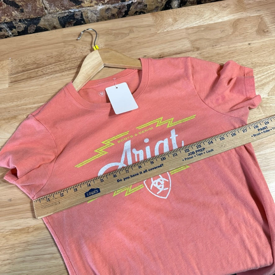 Ariat T Shirt Womens Medium Short Sleeve Southwestern Western Pink