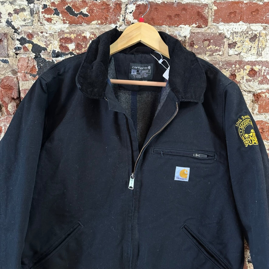 Carhartt Mens Large Black Detroit Jacket