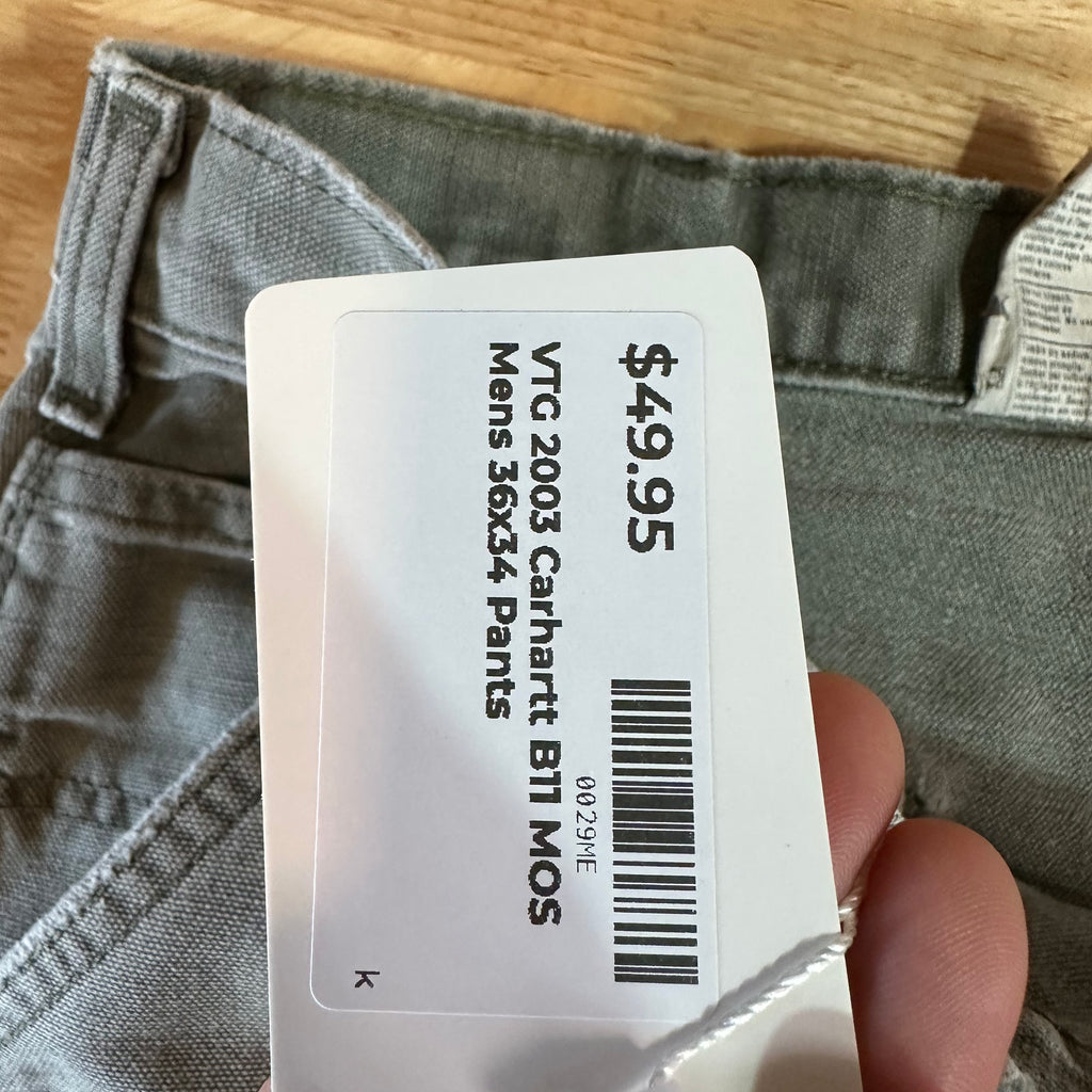 Carhartt B11 MOS Mens 36x34 Pants