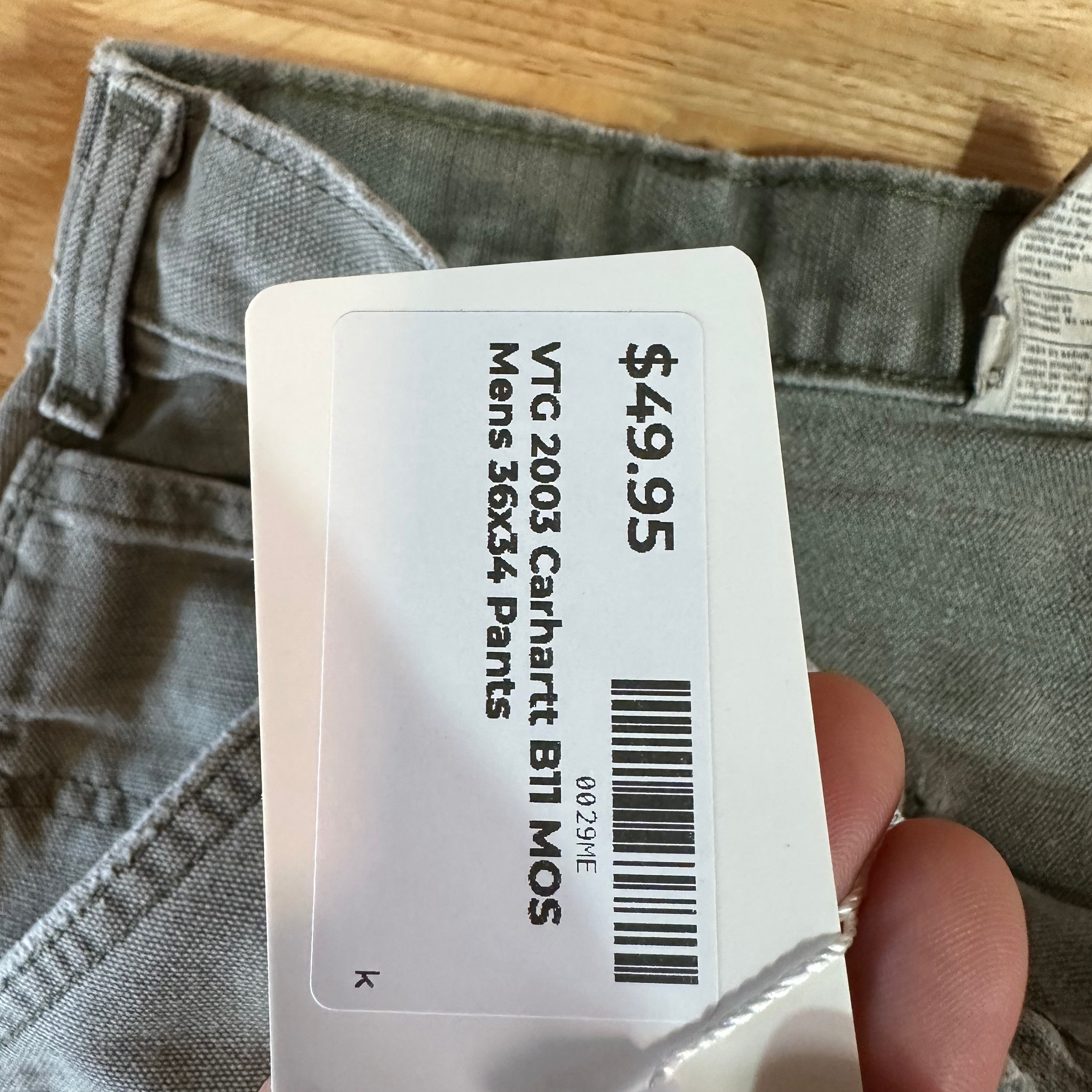 Carhartt B11 MOS Mens 36x34 Pants