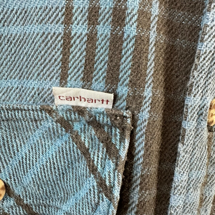 VTG Carhartt Men's Large Flannel Button Shirt