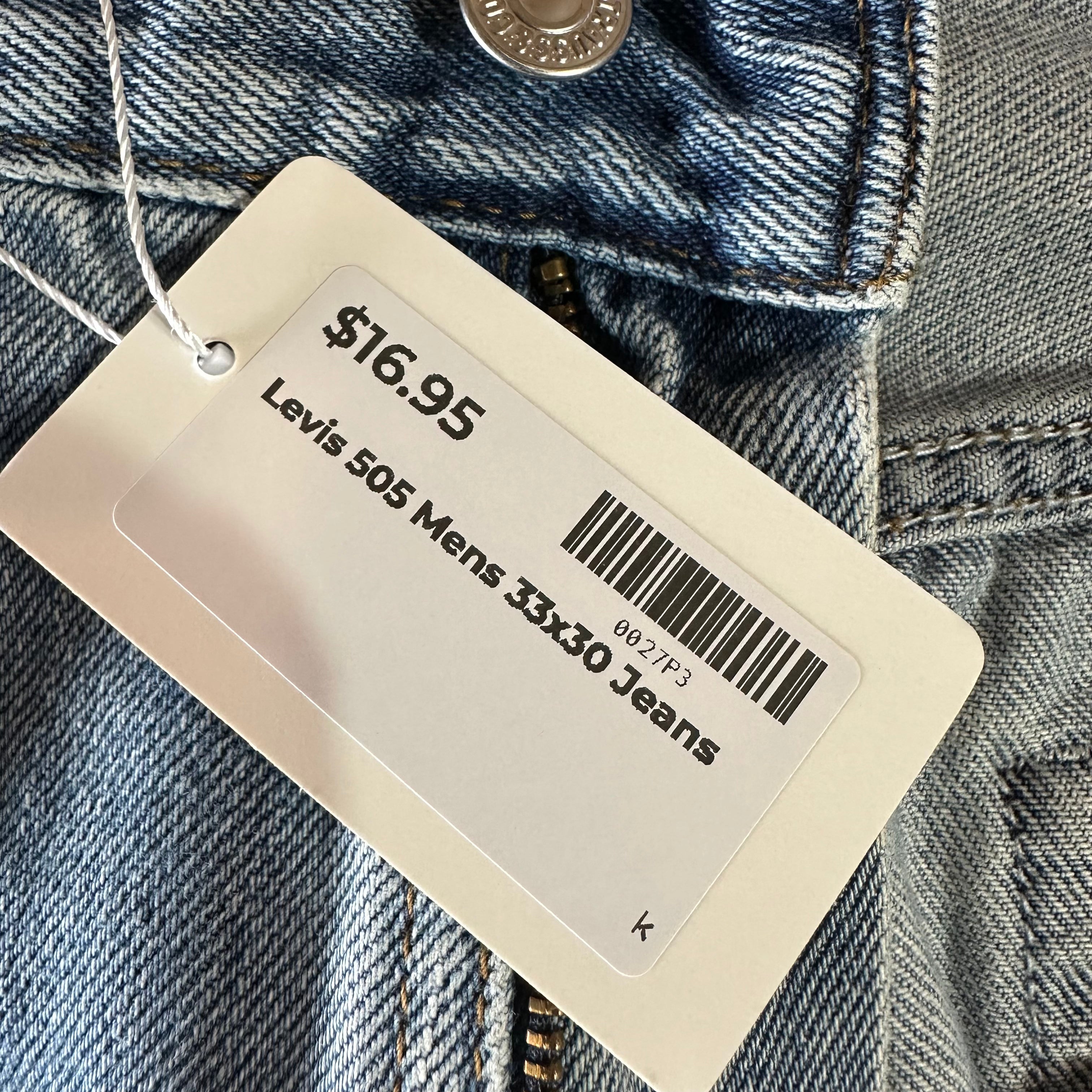 Levi's 505 Mens 33x30 Blue Jeans
