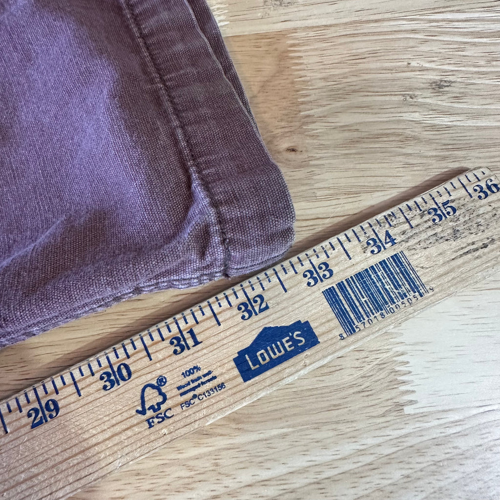 Carhartt Canvas Straight Fit Work Pants Reddish Mens 34x34