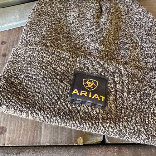 Ariat Rebar Men's Beanie Hat Brown NWT