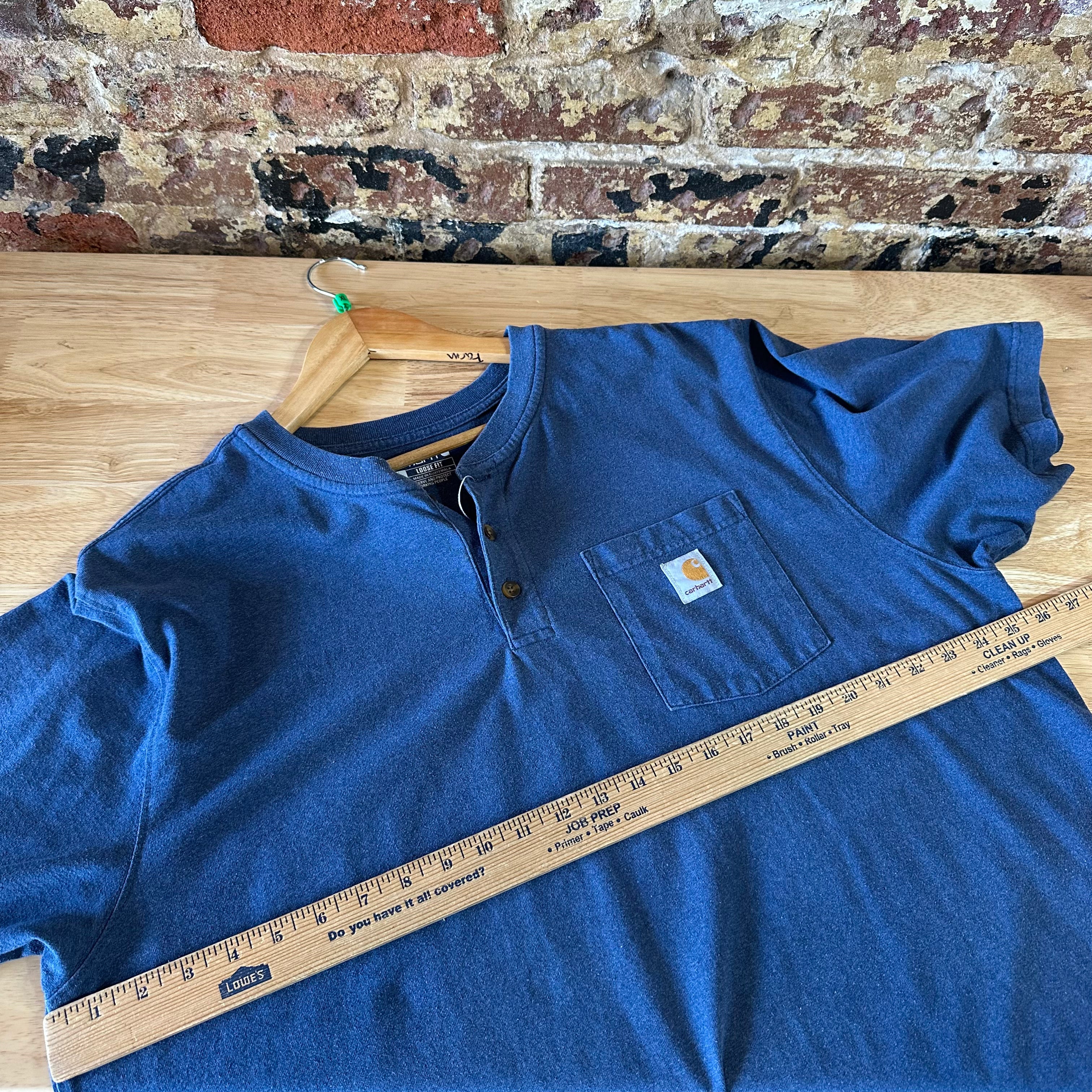Carhartt Mens Large Henley S/S T-Shirt