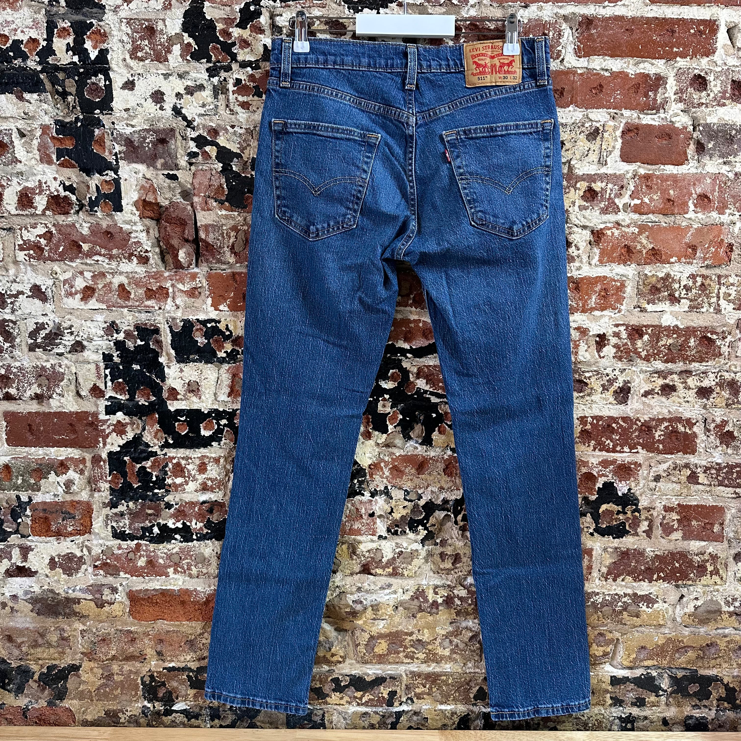 Levis 511 Mens 30x32 Blue Jeans