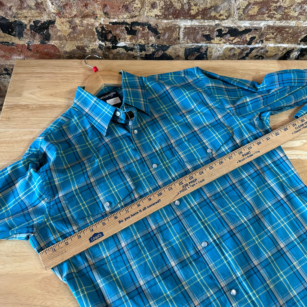 Wrangler Men's Large Blue Western Shirt