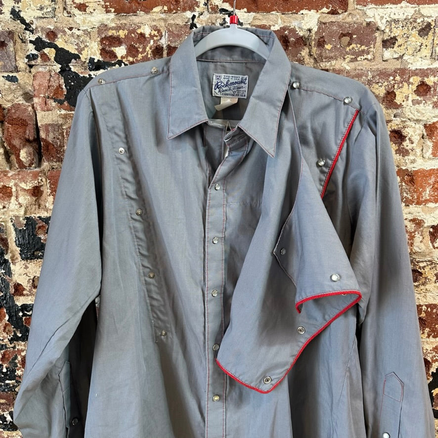 VTG Rockmount Men's Large Gray Western Shirt