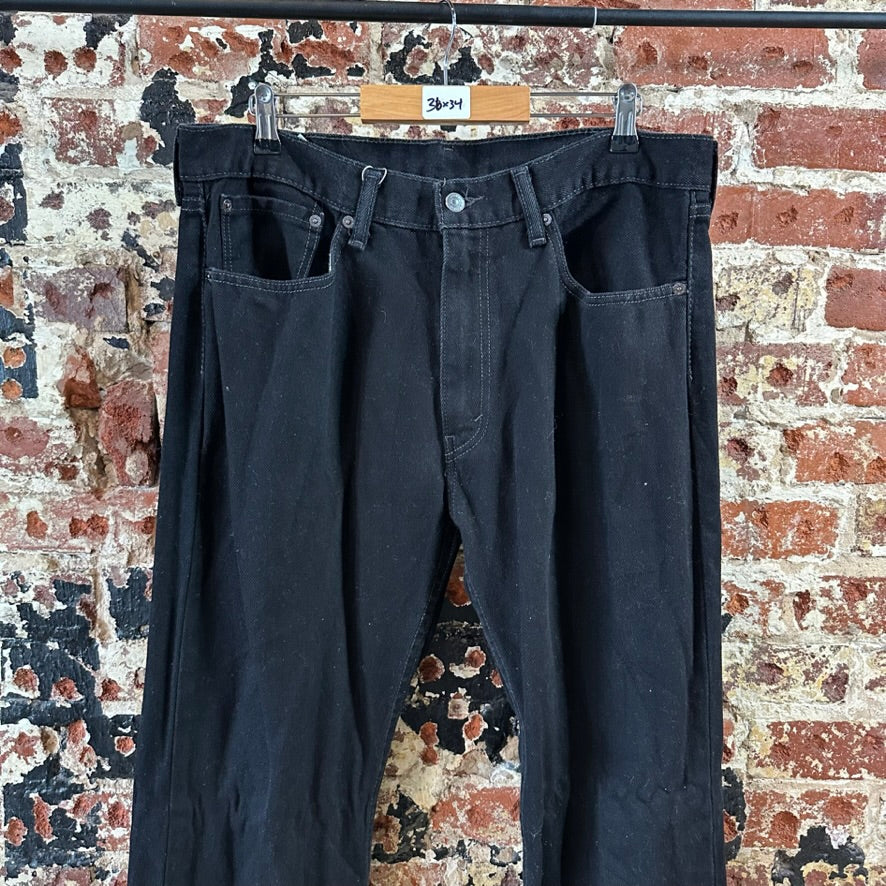 Levi's 505 Mens 36x34 Black Jeans