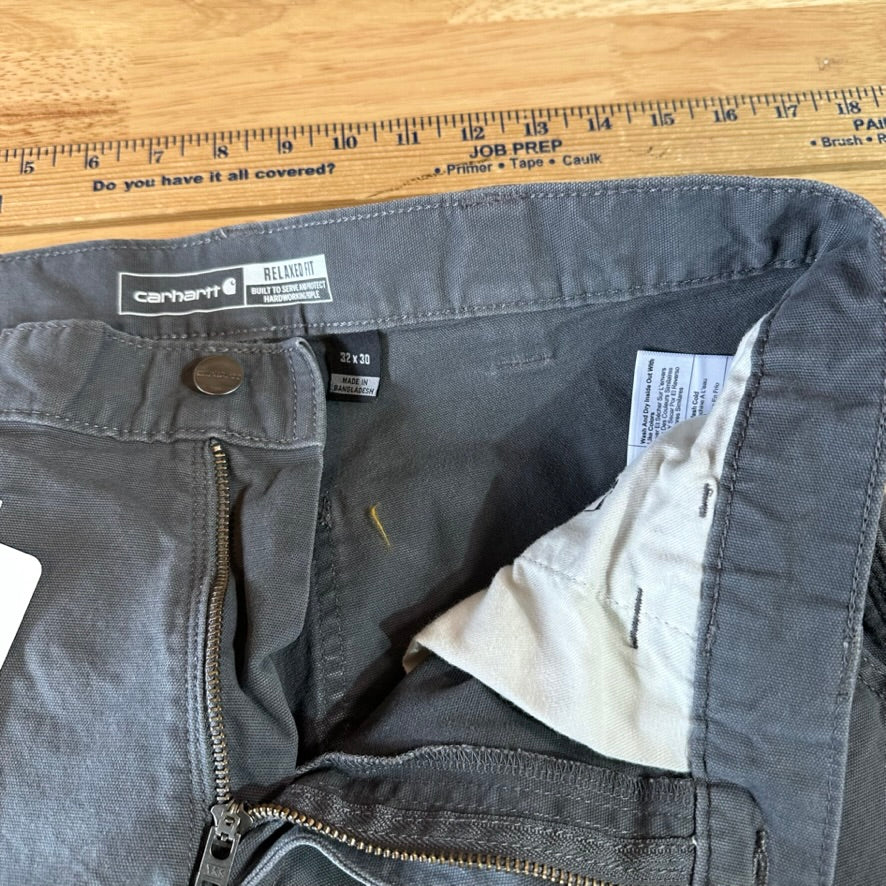 Carhartt Relaxed Fit Rugged Flex Pants Mens 32x30 Gray Workwear