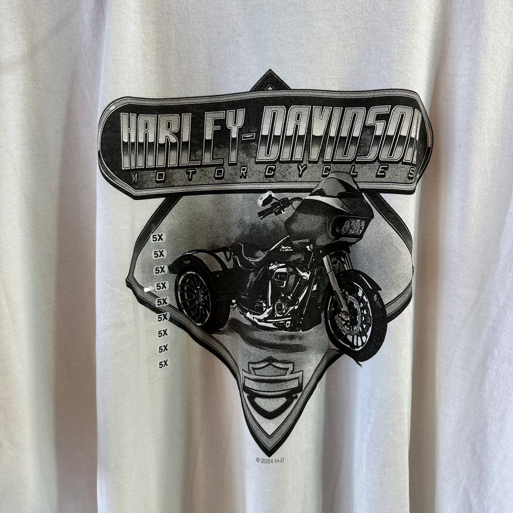 Harley Davidson Men's 5XL Short Sleeve White T-Shirt NEW