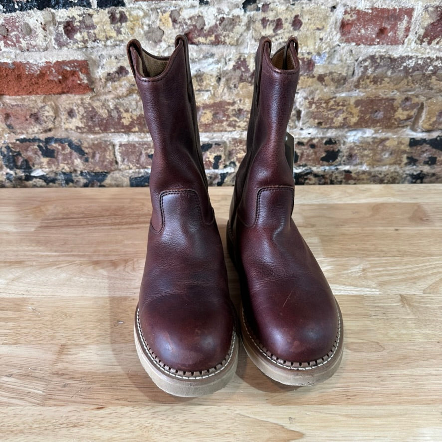Durango Wellington Brown Leather Western Cowboy Boots Mens 9.5 Wide