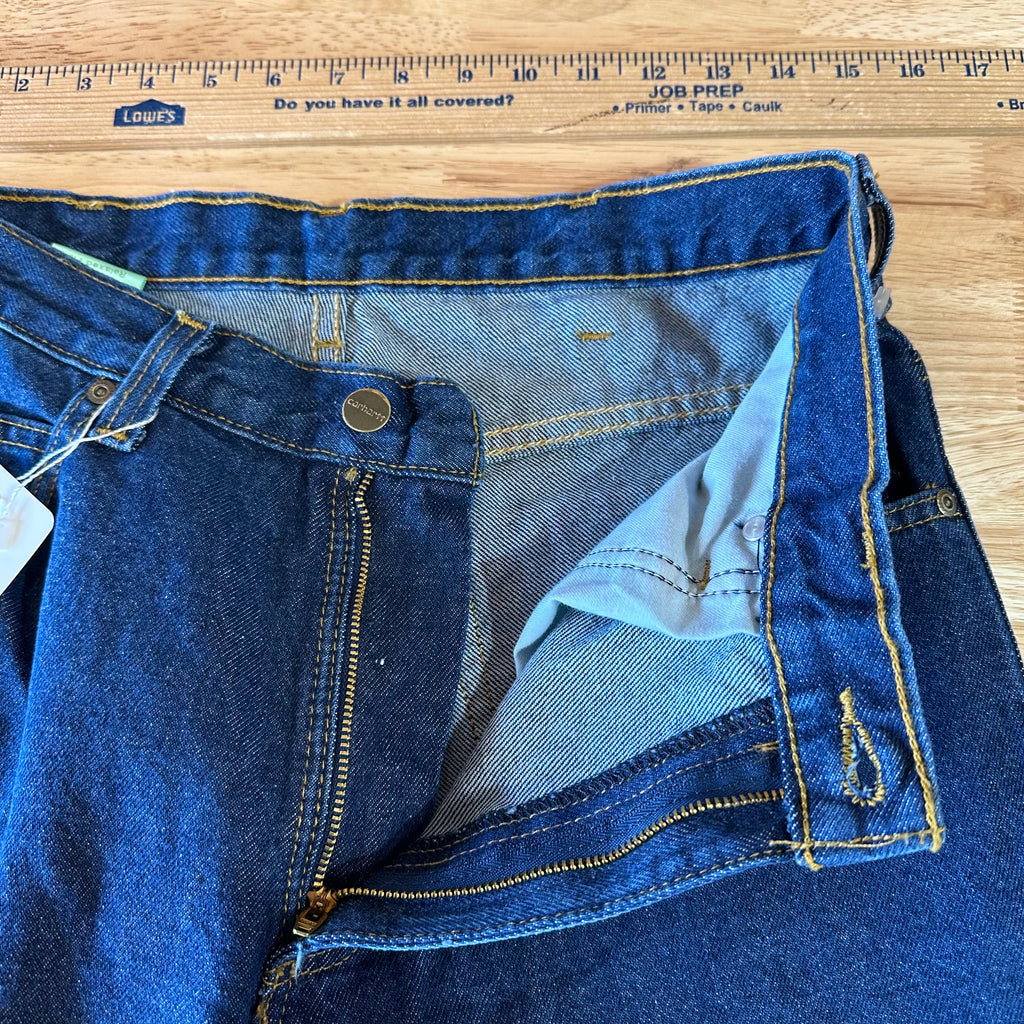 Carhartt Relaxed Fit Jeans Mens 30x30 blue Workwear 381-83 work denim 5 pocket