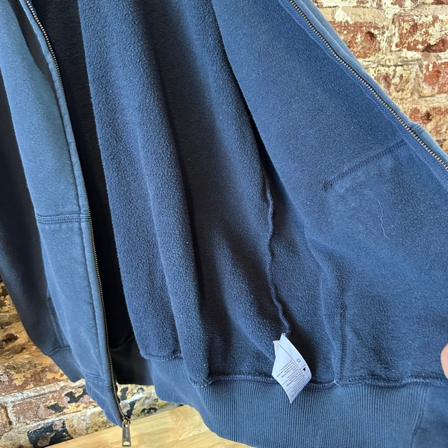 Carhartt Blue Zip up Sweatshirt Mens Medium