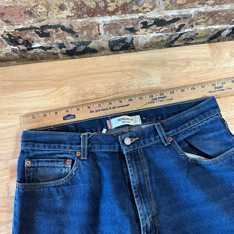 Levi's 505 Mens 36x34 Blue Jeans