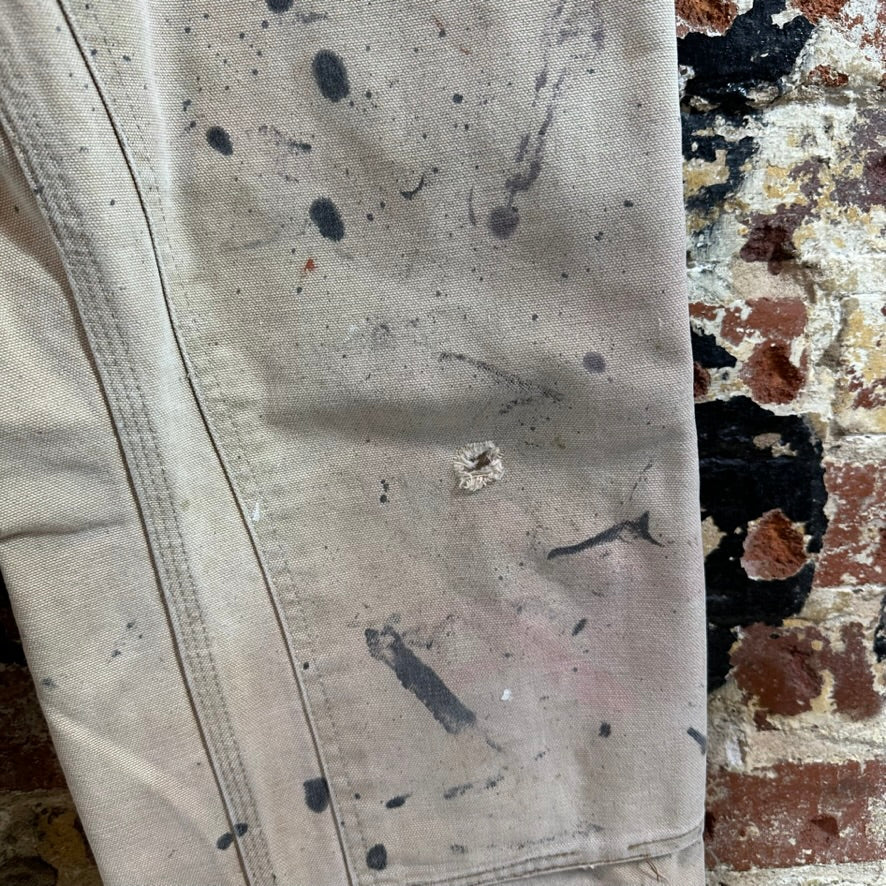 VTG 2005 Carhartt 62W Brown Mens 34x32 Double Knee Pants