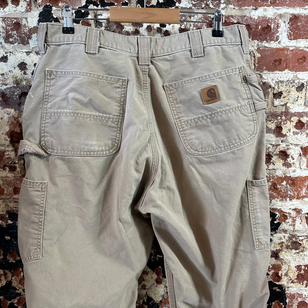 Carhartt Mens 35x32 Tan Pants