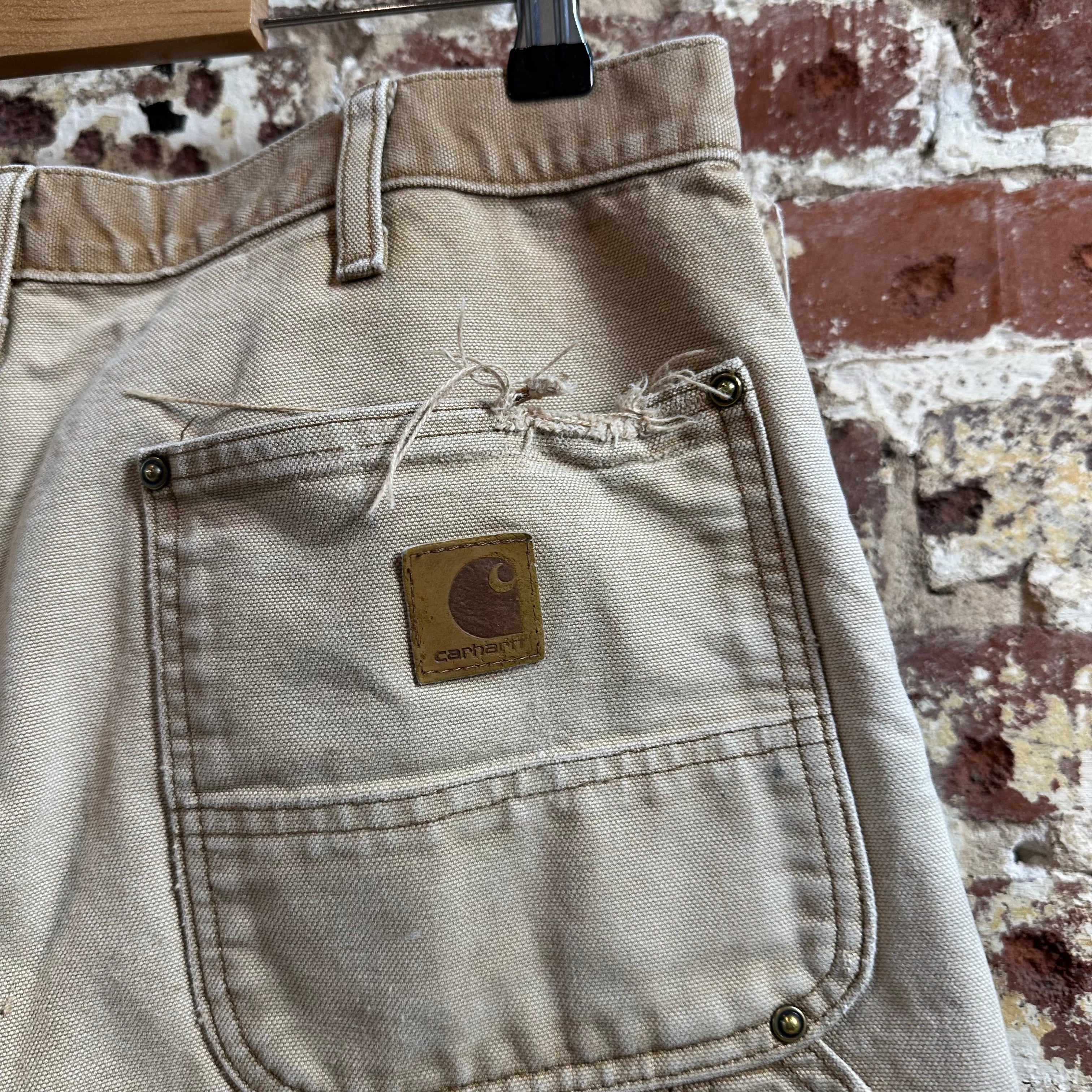 Carhartt B136 BRN Mens 34x34 Double Knee Pants