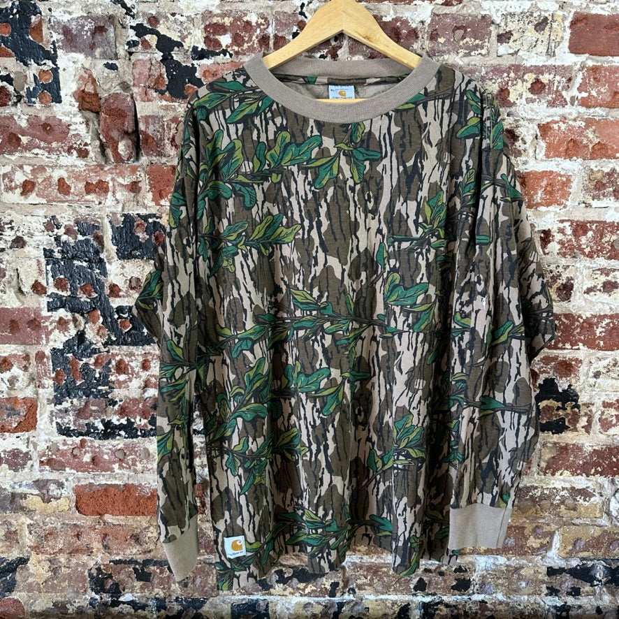 VTG Carhartt Mossy Oak Camo Men's XL L/S T-Shirt