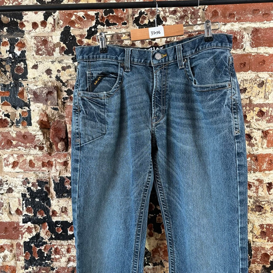 Ariat M5 Mens 33x38 Blue Jeans
