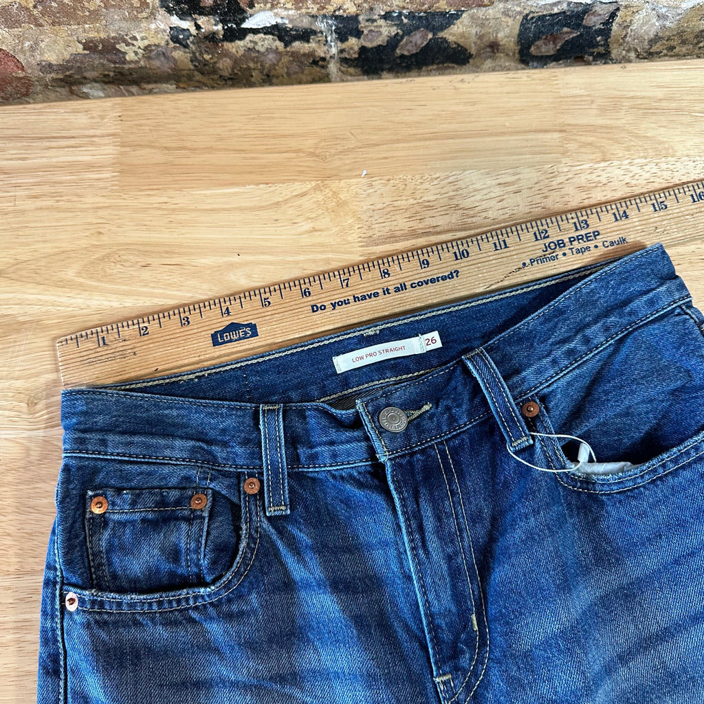 Levi's Low Pro Straight Womens 26 Jeans