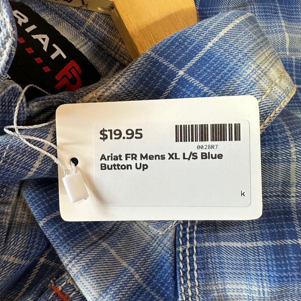 Ariat FR Mens XL Long Sleeve Button Up