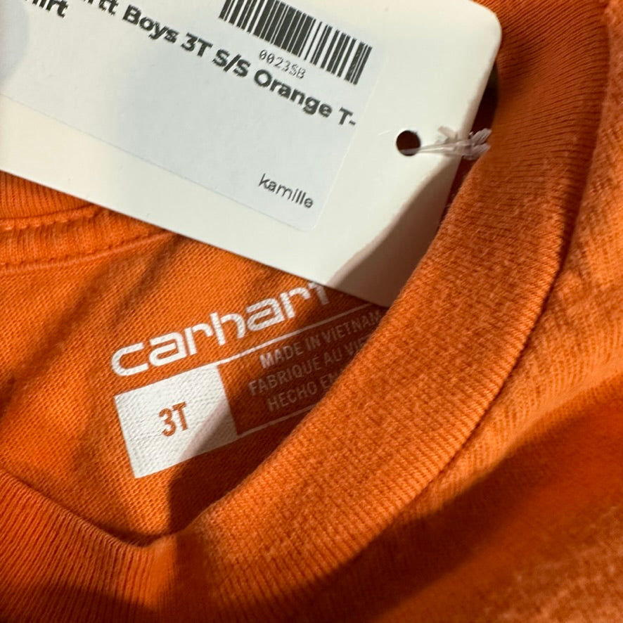 Carhartt Deer short Sleeve T-Shirt Boys 3T Outdoor Orange