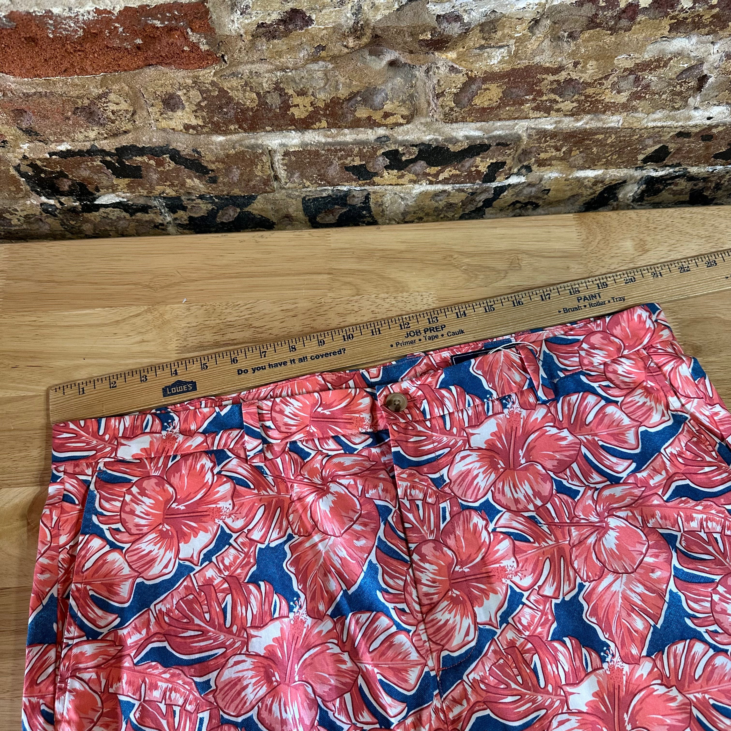 Vineyard Vines Shorts Mens 40 Pink Floral Performance Breaker Shorts Golf Preppy