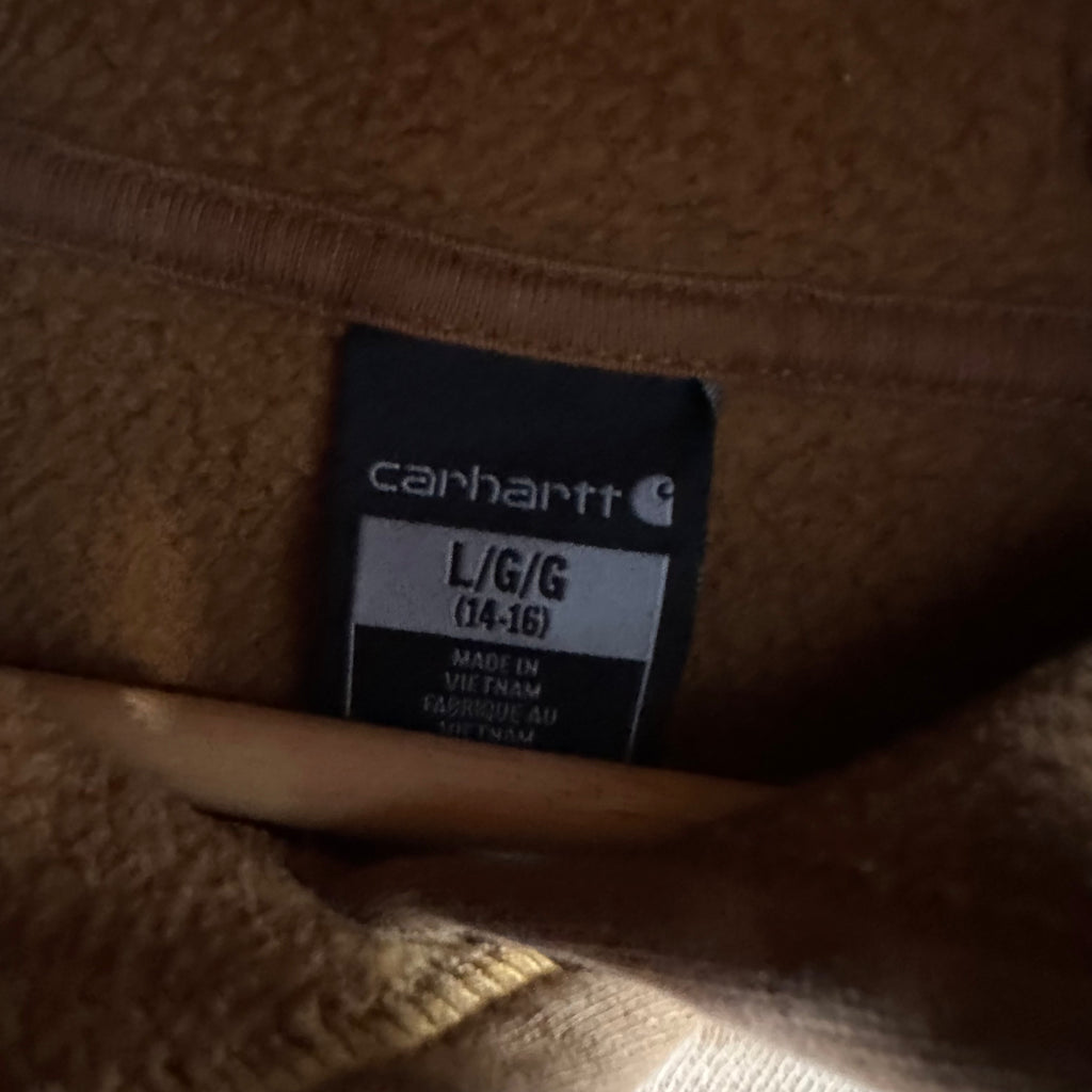 Carhartt Boys Large Brown Hoodie