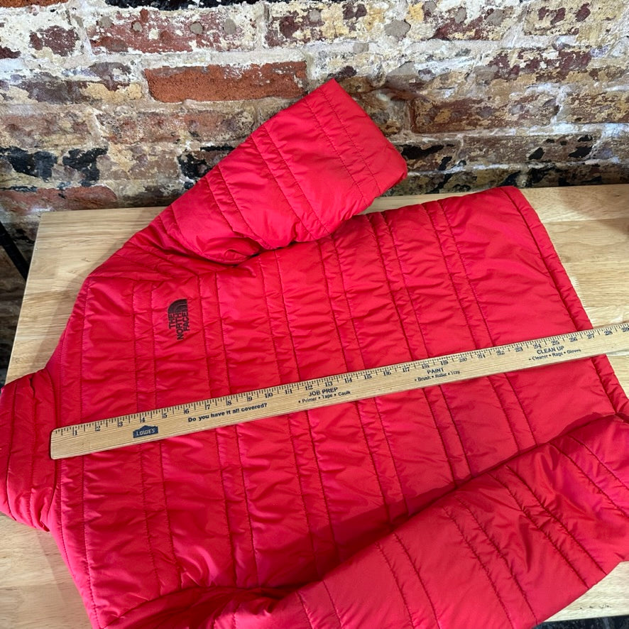 North Face Red Puffer Jacket Mens Small