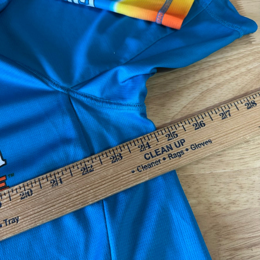 Columbia Mens 2XL Blue Bike Jersey