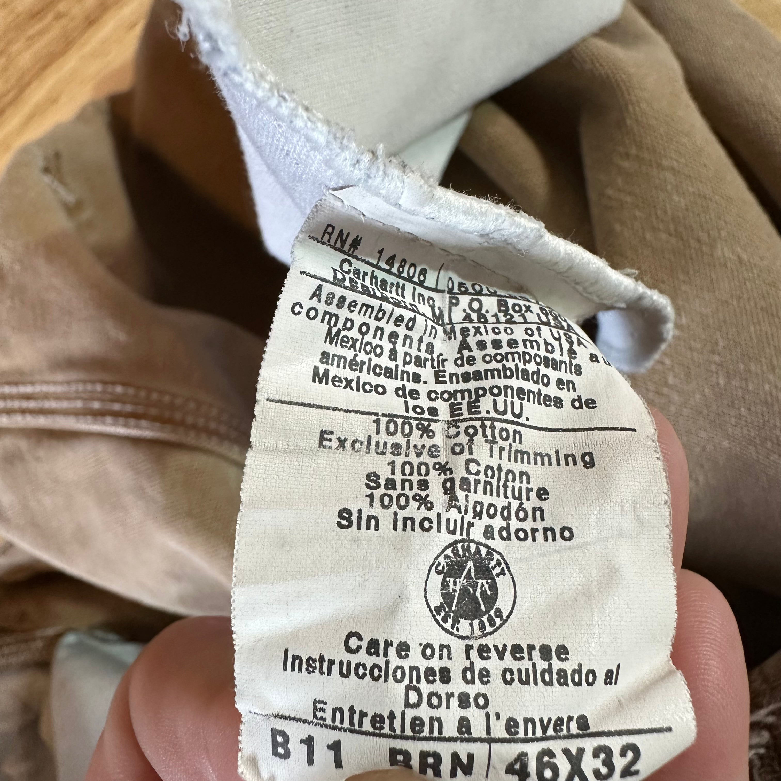Carhartt Mens 46x32 Brown Pants