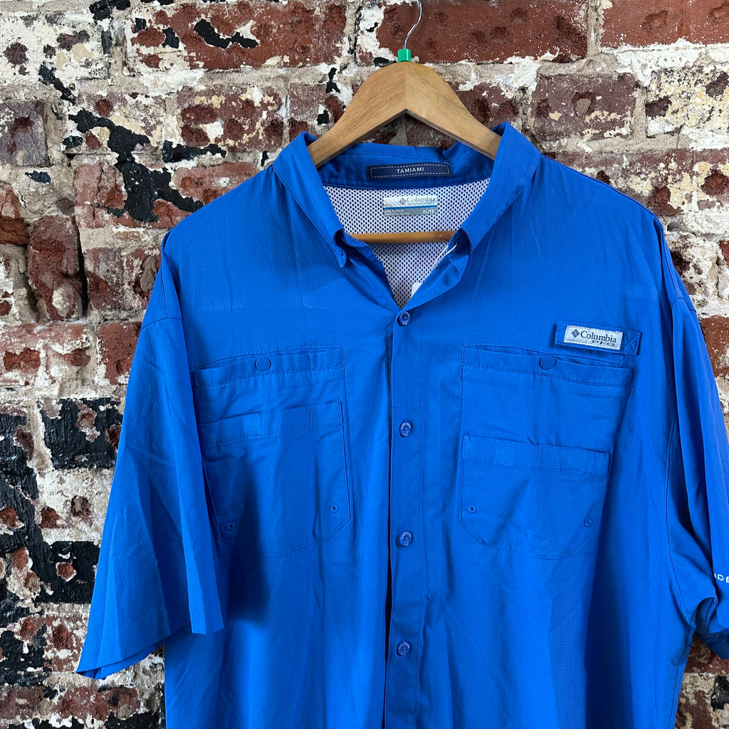 Columbia PFG Mens XL Short Sleeve Button Up