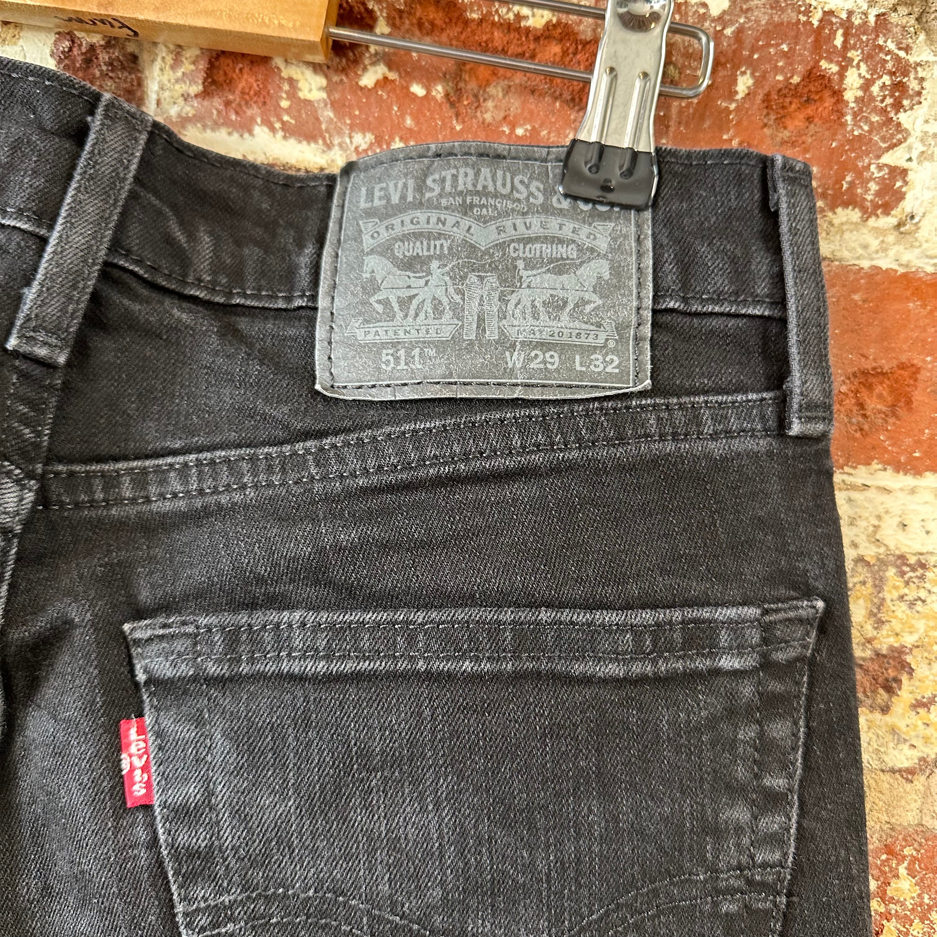 Levis Mens 511 Black Jeans 29x32 Slim Fit Modern Denim Levi's