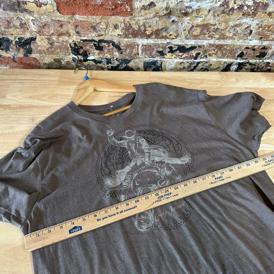 Cody James S/S Brown T-Shirt Men's 2XL