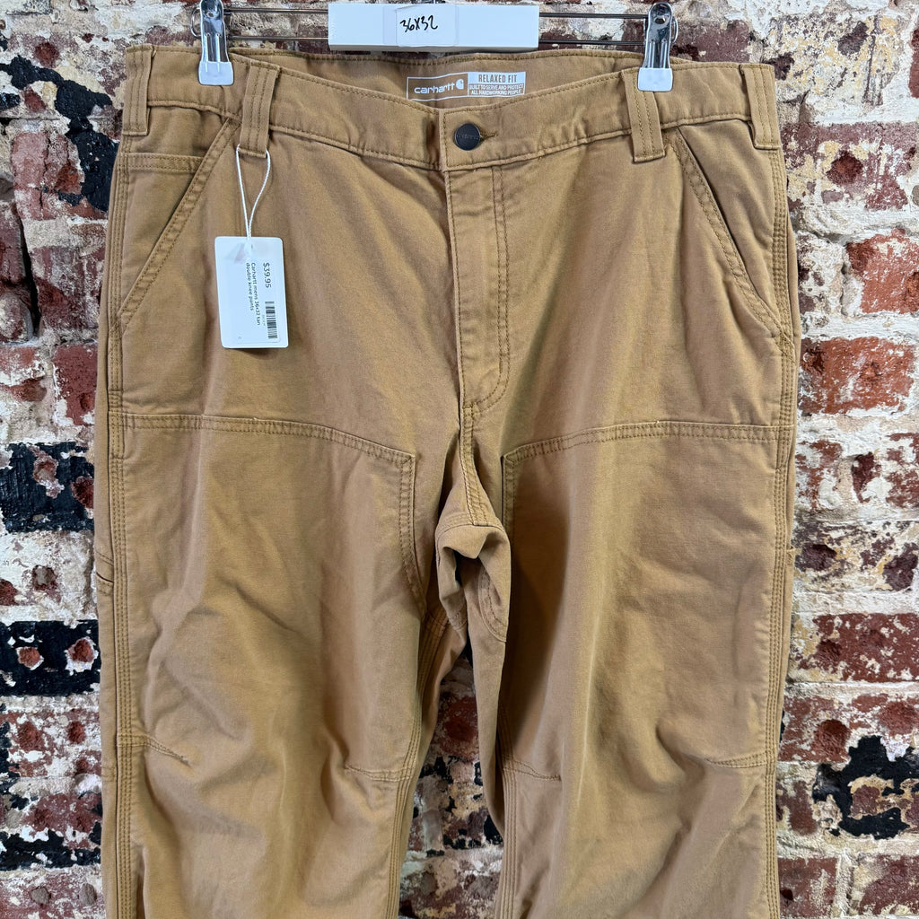 Carhartt Double Knee Brown Pants Mens 36x32