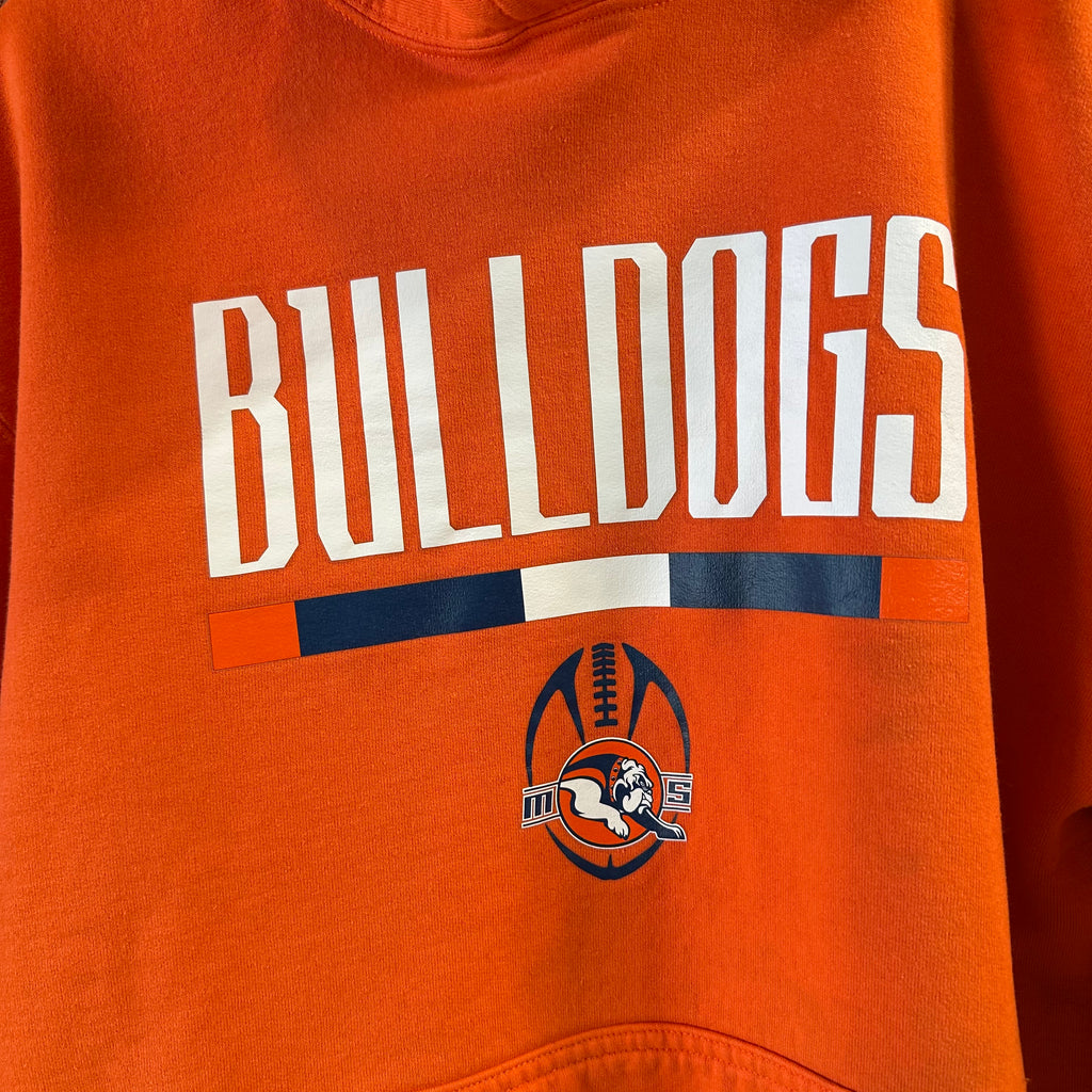 Bulldogs Mens Orange Hoodie