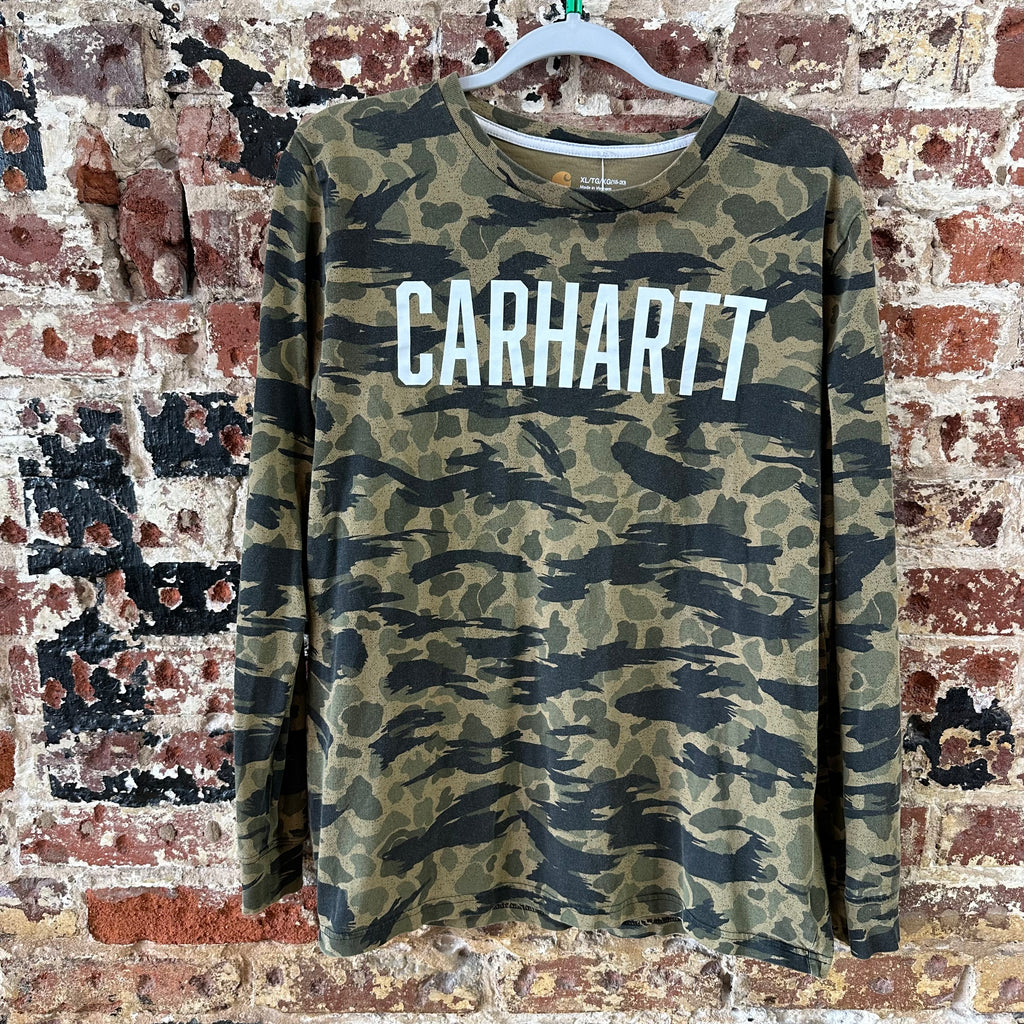 Carhartt Long Sleeve Camo T-Shirt Boys XL Outdoor Hunting