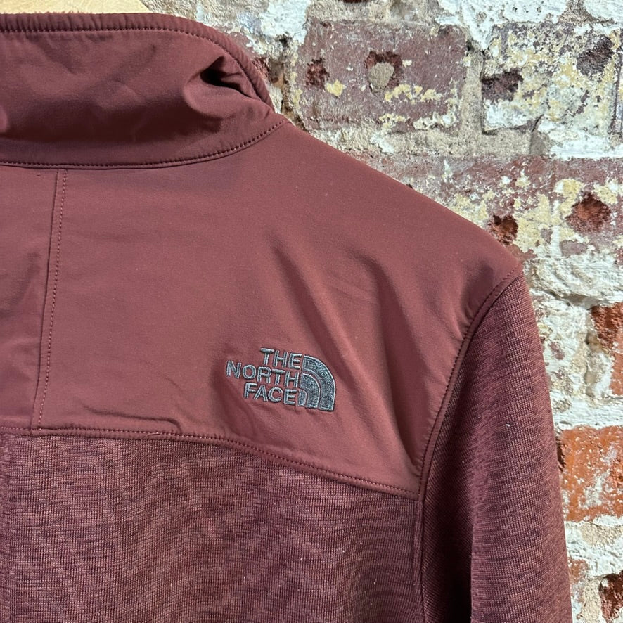 The North Face Norris Full Zip Mens Small reddish Long Sleeve Fleece Jacket