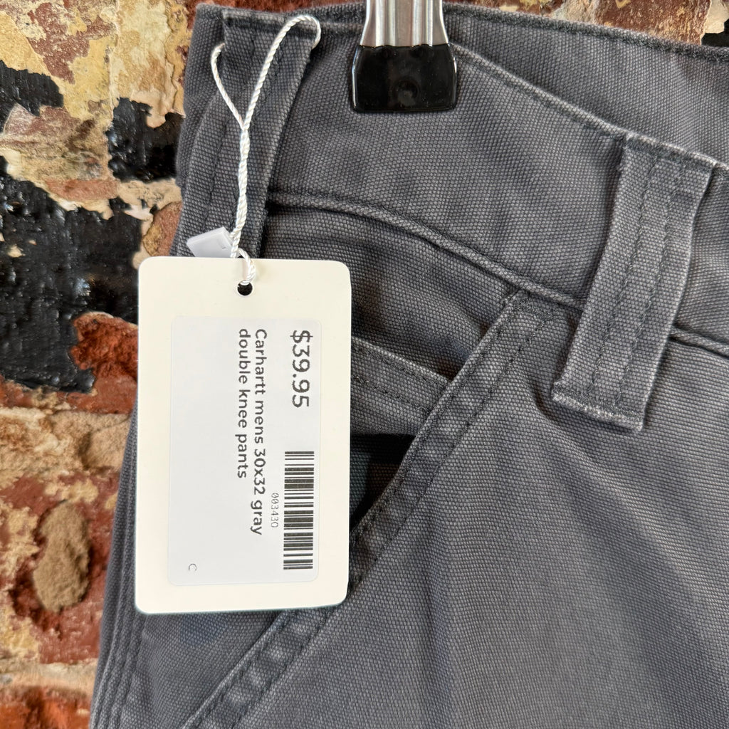 Carhartt Gray Double Knee Pants Mens 30x32