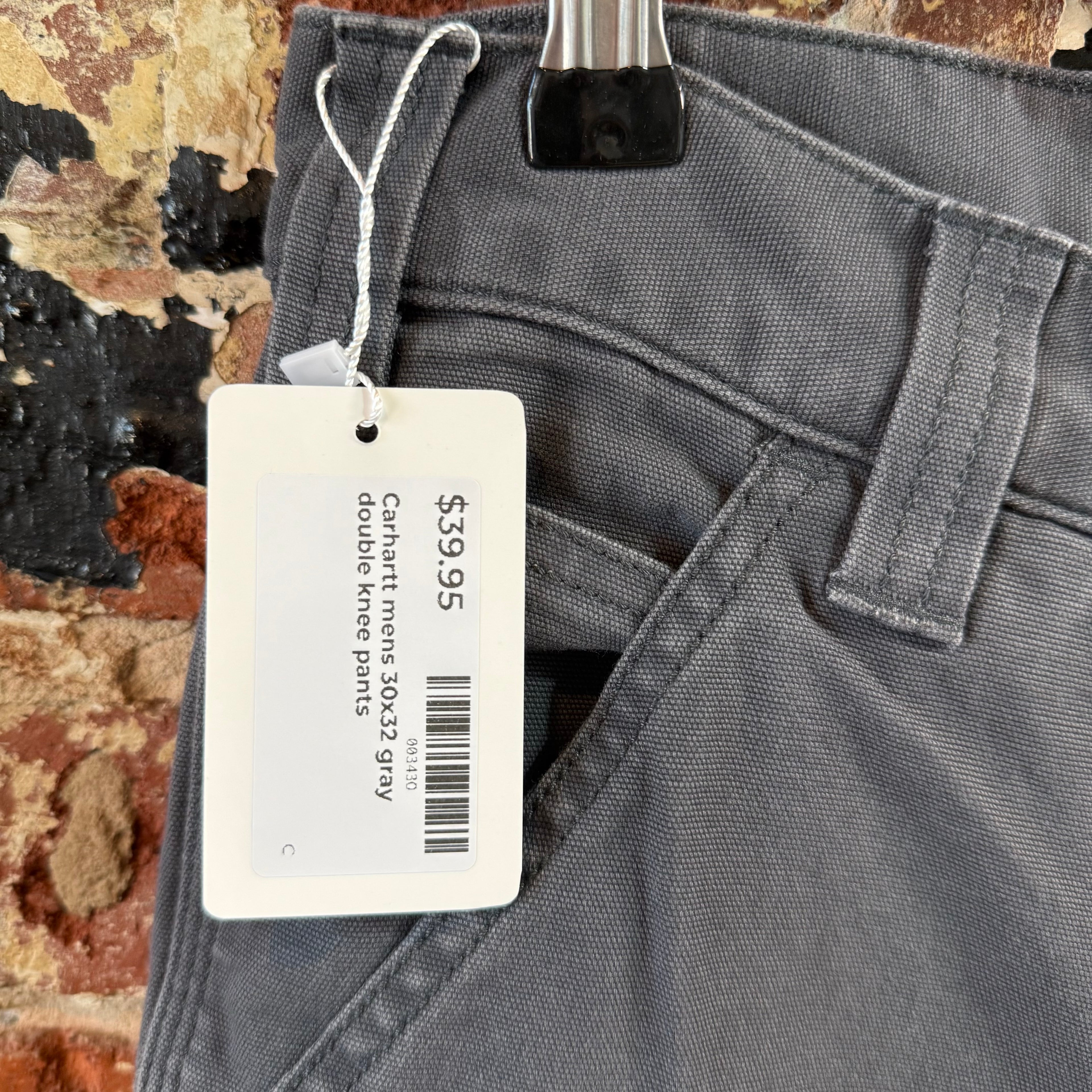 Carhartt Gray Double Knee Pants Mens 30x32