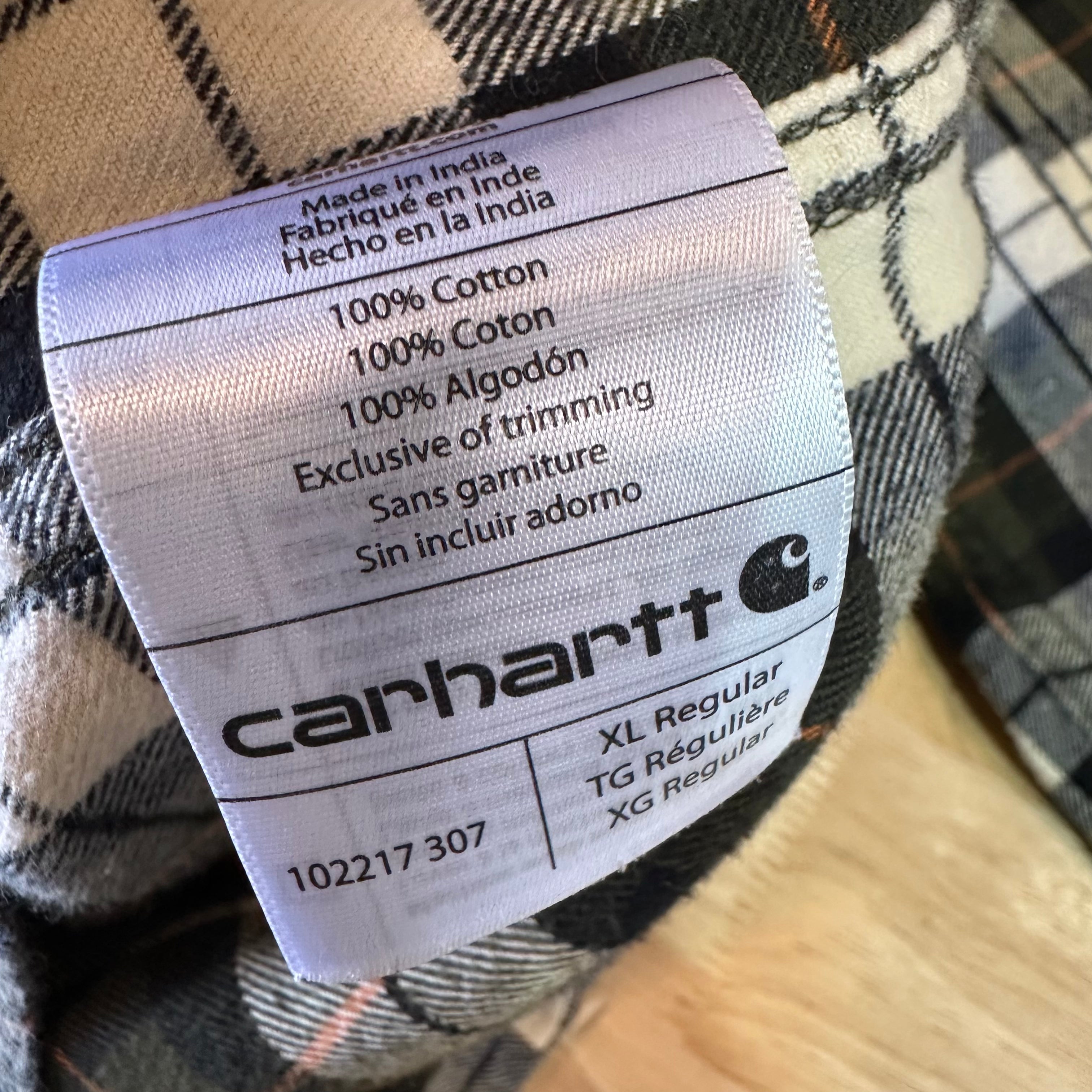 Carhartt Mens XL Flannel Shirt